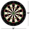 Toy Time Toy Time Tournament Size Dartboard, 18-Inch Diameter Self-Healing Bristle Fiber with Wire Divider 968447OEH